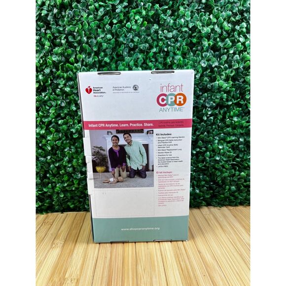 Infant CPR Anytime Kit AHA Heart Association DVD Training + Baby Manikin - Picture 2 of 12